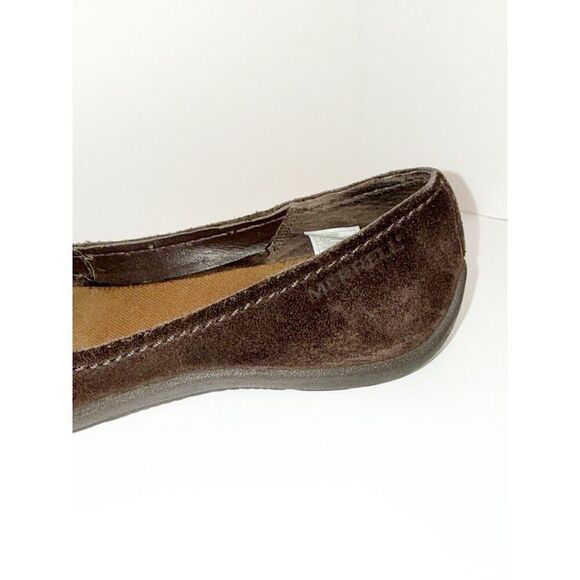 Merrell Avesso Suede Espresso Brown Slip On Comfort Ballet Flats Women's Sz 6.5 - Picture 9 of 11
